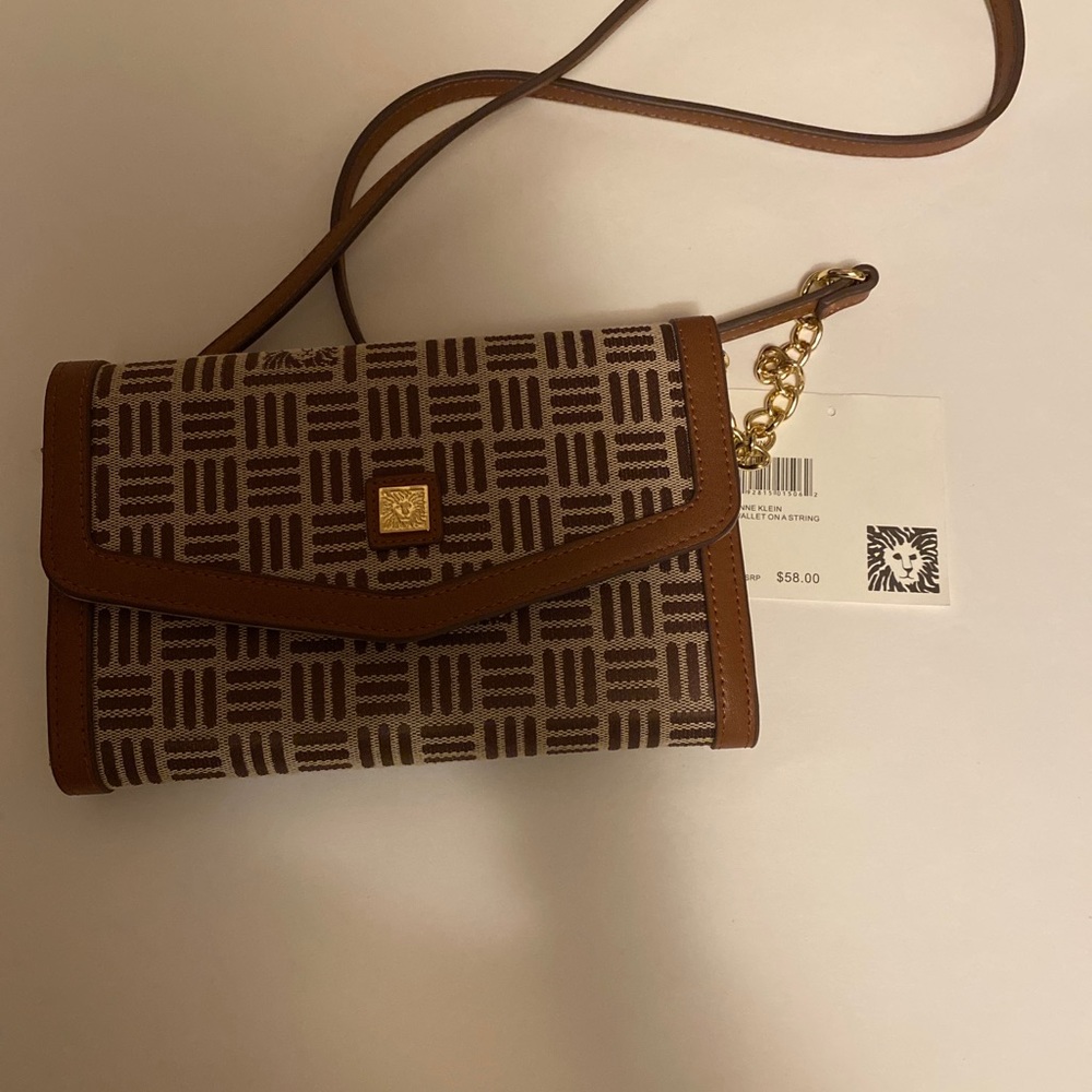 Anne Klein wallet with strap